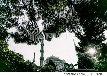 Sultan Ahmed Blue Mosque islamic Muslim religious Museum in Istanbul, Turkey Sultan Ahmed Blue Mosque islamic Muslim religious Museum in Istanbul, Turkey 141846989
