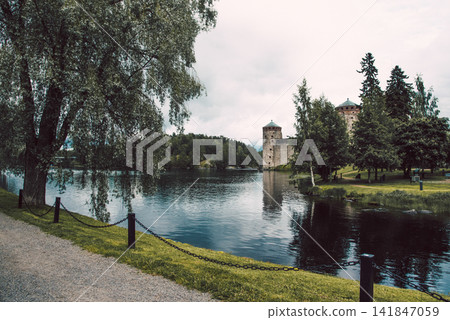 Savonlinna, Finland, Fortress old town, stone landmark heritage Savonlinna, Finland, Fortress old town, stone landmark heritage 141847059