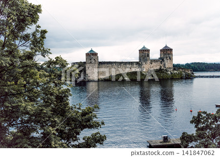 Savonlinna, Finland, Fortress old town, stone landmark heritage Savonlinna, Finland, Fortress old town, stone landmark heritage 141847062