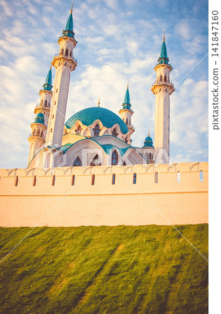 Kazan kremlin, Russia, Muslim mosque, religious building Islam Kazan kremlin, Russia, Muslim mosque, religious building Islam 141847160