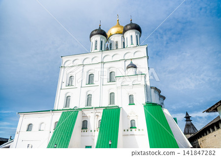 Holy Trinity Cathedral orthodox christianity temple in Pskov Kremlin, Russia Holy Trinity Cathedral orthodox christianity temple in Pskov Kremlin, Russia 141847282