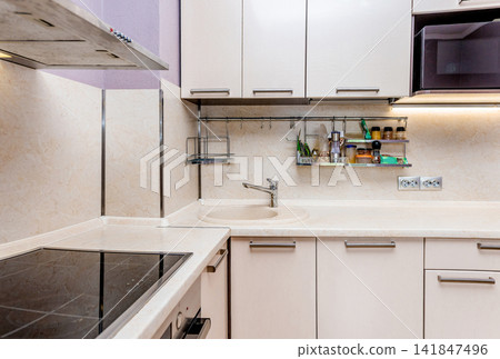 Style kitchen interior residential building, dining room design hotel apartment Style kitchen interior residential building, dining room design hotel apartment 141847496