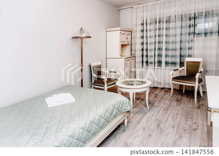 Style bedroom interior residential building, bedchamber design hotel apartment Style bedroom interior residential building, bedchamber design hotel apartment 141847556