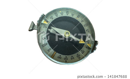 Vintage Military Compass on Arm, PNG , isolated on transparent background Vintage Military Compass on Arm, PNG , isolated on transparent background 141847688