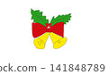 Cute Christmas bell illustration 141848789