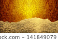 Wrinkled and damaged gold leaf paper 141849079