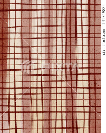 Red Checkered Watercolor Background with Uneven Stripes Red Checkered Watercolor Background with Uneven Stripes 141849823