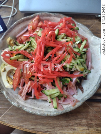 chilled Chinese noodles chilled Chinese noodles 141850448