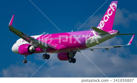 Peach Aviation Airbus A320 passenger aircraft Peach Aviation Airbus A320 passenger aircraft 141850807