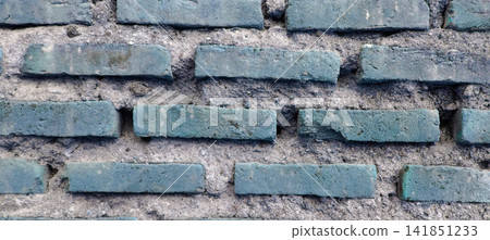 Blue brick wall texture background Blue brick wall texture background 141851233