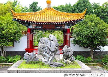 Shenxiu Garden, a Chinese garden located in Daishi Park. Shenxiu Garden, a Chinese garden located in Daishi Park. 141851250
