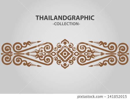 Vector element ethnic decorative ornament ethnic thai illustration Vector element ethnic decorative ornament ethnic thai illustration 141852015