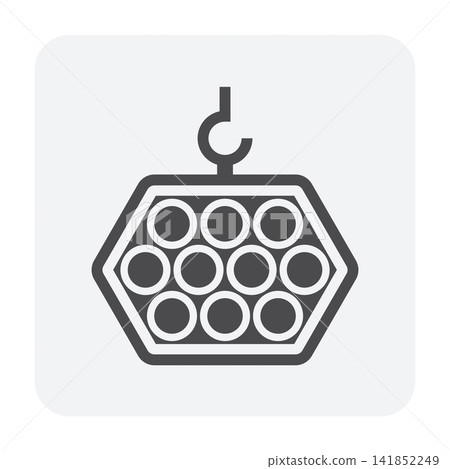 steel pipe icon steel pipe icon 141852249