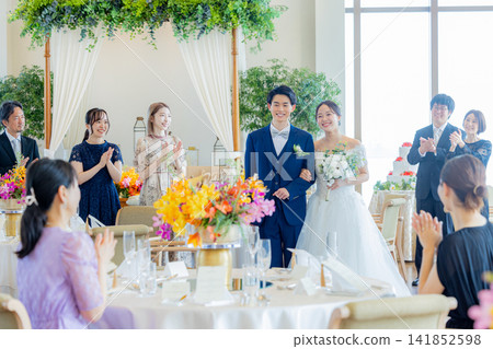 Blessed bride and groom Blessed bride and groom 141852598
