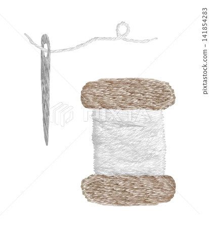 [Needle and thread set] Hand embroidery illustration material 141854283