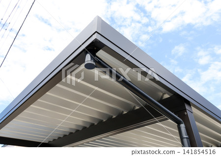 Carport, garage, roof, aluminum, car, detached house, ceiling, automobile, parking, equipment, house, residential, corrugated iron roof, corrugated iron Carport, garage, roof, aluminum, car, detached house, ceiling, automobile, parking, equipment, house, residential, corrugated iron roof, corrugated iron 141854516