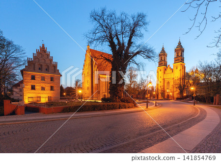 Cathedral and Historic Buildings at Cathedral Island in Poznan Poland Cathedral and Historic Buildings at Cathedral Island in Poznan Poland 141854769