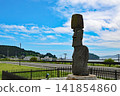 Moai statues, symbols of reconstruction, located in Minamisanriku Town, Miyagi Prefecture (2) 141854860
