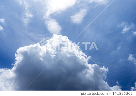 夏日天空，藍天，夏季，八月景象 [神奈川縣] 141855302