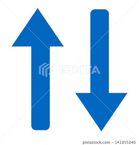 Up/down swap arrows, two blue swap arrows Up/down swap arrows, two blue swap arrows 141855840