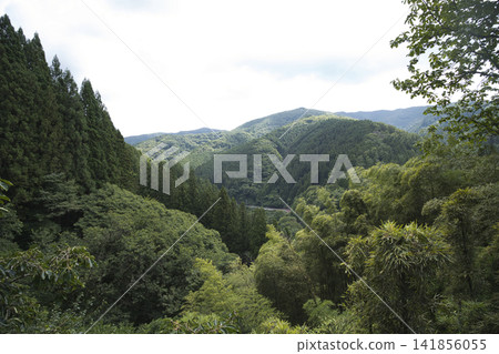Mountains in Hinohara Village in summer Mountains in Hinohara Village in summer 141856055