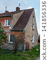 Old Prussian residential building with tiled roof in Gvardeysk, Russia 141856336