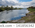 Pregolya River near Gvardeysk, Kaliningrad Oblast. Russia 141856342