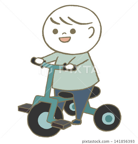 一個騎三輪車的孩子 一個騎三輪車的孩子 141856393