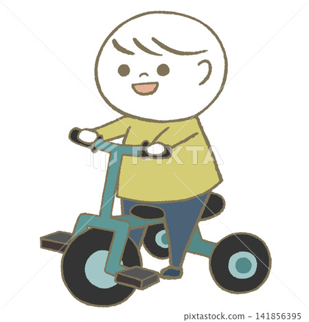 一個騎三輪車的孩子 一個騎三輪車的孩子 141856395