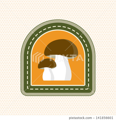 Vintage Mushroom Merit Badge Vector, Retro Scout Embroidery Patch, Nature Study Outdoor Achievement Emblem for Camping, Hiking, Apparel, Stickers and Adventure Designs Vintage Mushroom Merit Badge Vector, Retro Scout Embroidery Patch, Nature Study Outdoor Achievement Emblem for Camping, Hiking, Apparel, Stickers and Adventure Designs 141856601