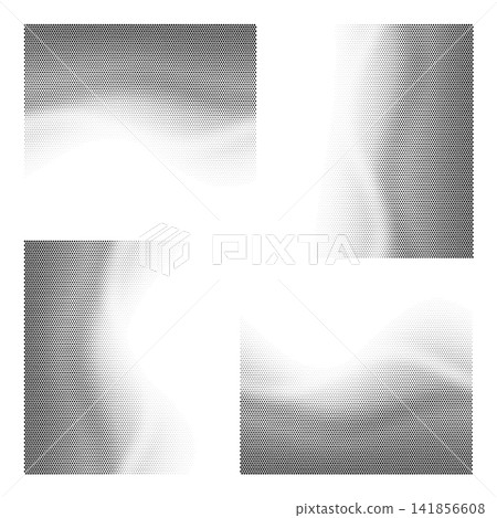 4 Abstract Halftone Gradient Textures Vector, Monochrome Dot Gradient Background Collection, Vintage Stipple Noise Patterns for Graphic Design, Posters, Branding and Print Projects 4 Abstract Halftone Gradient Textures Vector, Monochrome Dot Gradient Background Collection, Vintage Stipple Noise Patterns for Graphic Design, Posters, Branding and Print Projects 141856608