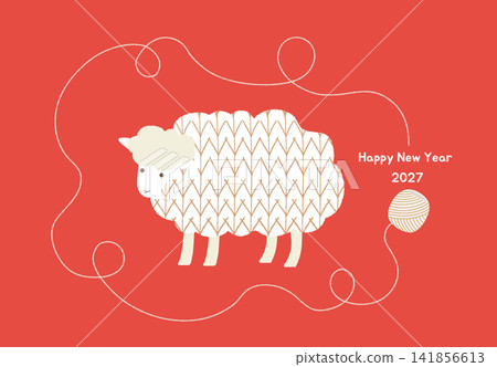 新年的問候材料 新年的問候材料 141856613