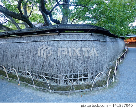 京都,法嚴院,箕垣(一種柵欄)。 京都,法嚴院,箕垣(一種柵欄)。 141857040