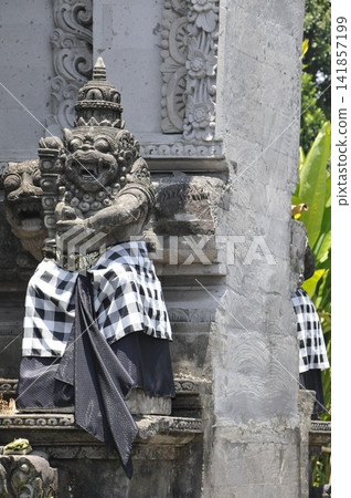 Barong statue on a street corner in Bali, Indonesia Barong statue on a street corner in Bali, Indonesia 141857199