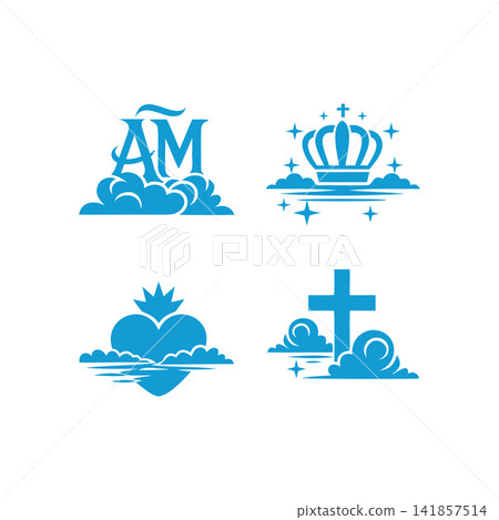 Assumption of Mary day festival elements Assumption of Mary day festival elements 141857514
