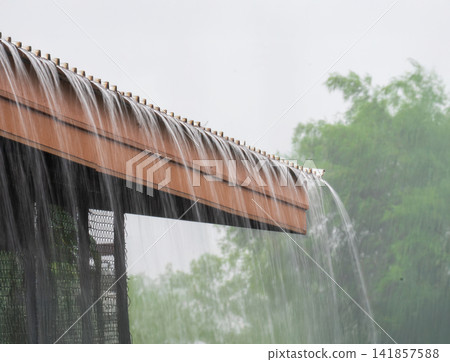 Rain bomb or Wet microburst intense rainfall over a short period because climate change. Rain Bomb cause flash flooding. Rain bomb or Wet microburst intense rainfall over a short period because climate change. Rain Bomb cause flash flooding. 141857588