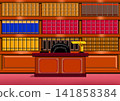 A study with bookshelves 141858384