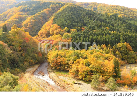 松川溪谷(秋季) 高山村 松川溪谷(秋季) 高山村 141859146