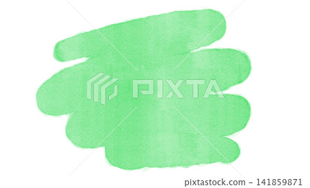 Green square watercolor marker stroke, heading background material Green square watercolor marker stroke, heading background material 141859871