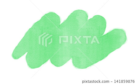 Green watercolor brushstroke background, hand-drawn soft accent material Green watercolor brushstroke background, hand-drawn soft accent material 141859876