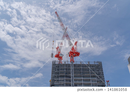 Premist Tower Funabashi 的建築工地和塔吊 [千葉縣船橋市本町] 141861058