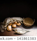 Two fish and five breads 141861383