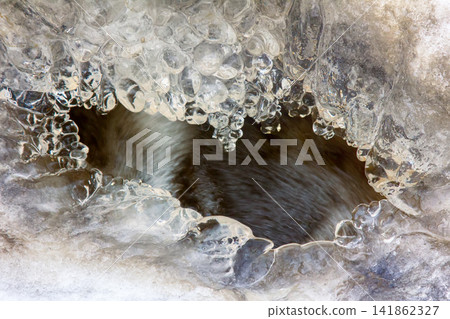 frozen coast sea in winter frozen coast sea in winter 141862327