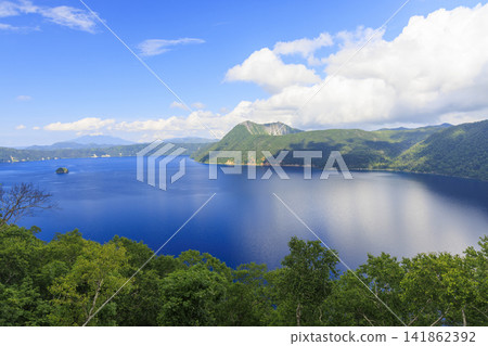 Lake Mashu (Located in Hokkaido, Japan, boasts the clearest water in Japan and the second clearest water in the world after Lake Baikal in Russia) Lake Mashu (Located in Hokkaido, Japan, boasts the clearest water in Japan and the second clearest water in the world after Lake Baikal in Russia) 141862392