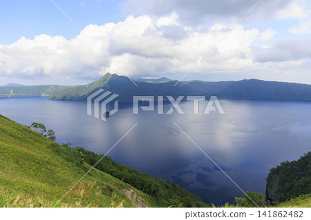 Lake Mashu (Located in Hokkaido, Japan, boasts the clearest water in Japan and the second clearest water in the world after Lake Baikal in Russia) Lake Mashu (Located in Hokkaido, Japan, boasts the clearest water in Japan and the second clearest water in the world after Lake Baikal in Russia) 141862482