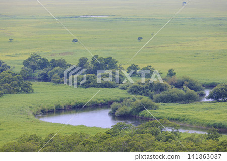 Kushiro Wetland as seen from the Hosooka Observatory (Hokkaido) Kushiro Wetland as seen from the Hosooka Observatory (Hokkaido) 141863087