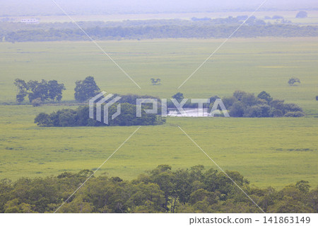 Kushiro Wetland as seen from the Hosooka Observatory (Hokkaido) 141863149
