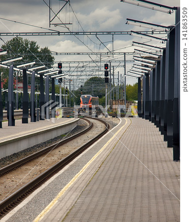 Modern high speed train Modern high speed train 141863509