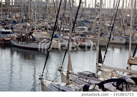 yacht basin, marina of Barcelona yacht basin, marina of Barcelona 141863733
