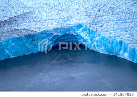 Harsh glaciers of Arctic. Live glacier Harsh glaciers of Arctic. Live glacier 141864026